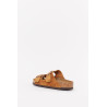 BIRKENSTOCK MINK ARIZONA NARROW SOFT FOOTBED SUEDE LEATHER SANDALS